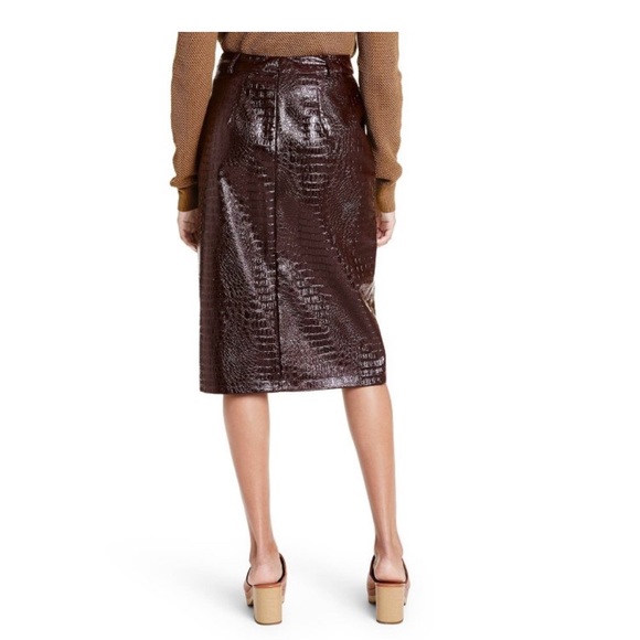 Rachel Comey 10 Size Women Faux Leather Textured Pencil Skirts - Picture 4 of 11